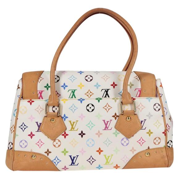 LOUIS VUITTON Monogram Multicolor Beverly GM Hand Bag White M40201 - Picture 2 of 16